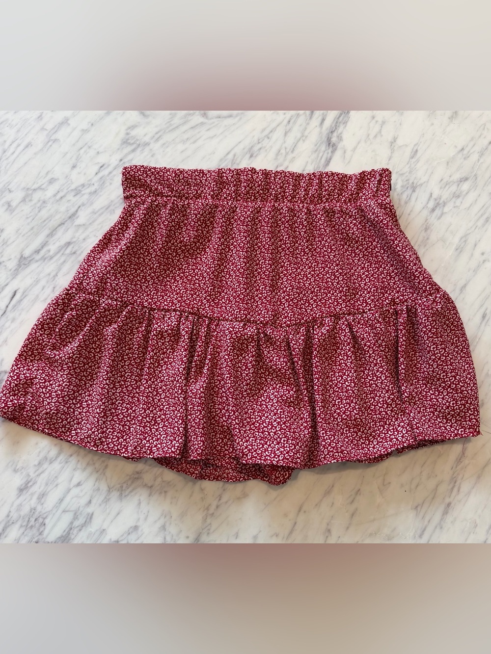 Potter's Pot Burgundy Red Mini Skirt Skort Size Medium